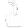 Oltens Bo ścianka prysznicowa Walk-In 100 cm profil czarny mat 22002300